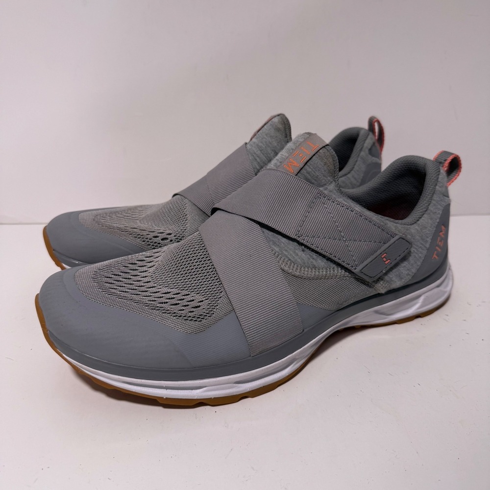 TIEM Womens Slipstream Cycling Shoes 10.5 Grey SPD Cleat Compatible
